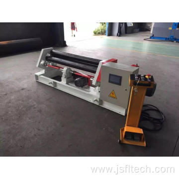 Small hydraulic NC type three-roll plate rolling machine